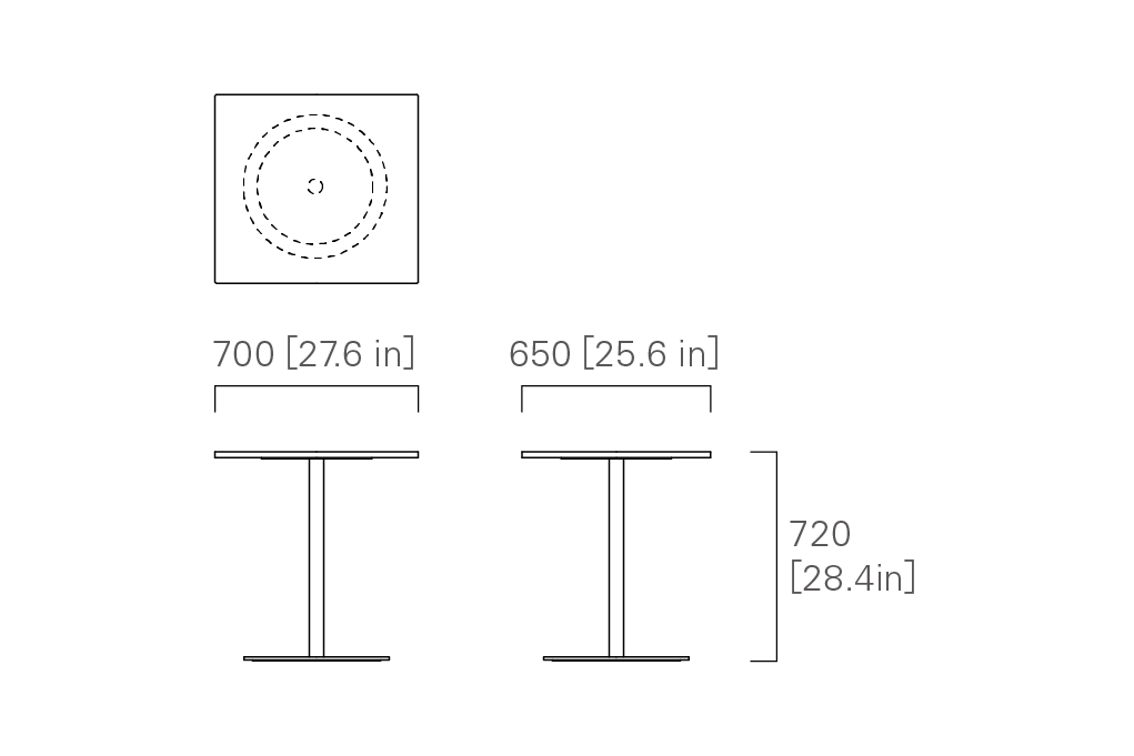 TABLE 70 (Rectangular, Fireproof Panel Top)4