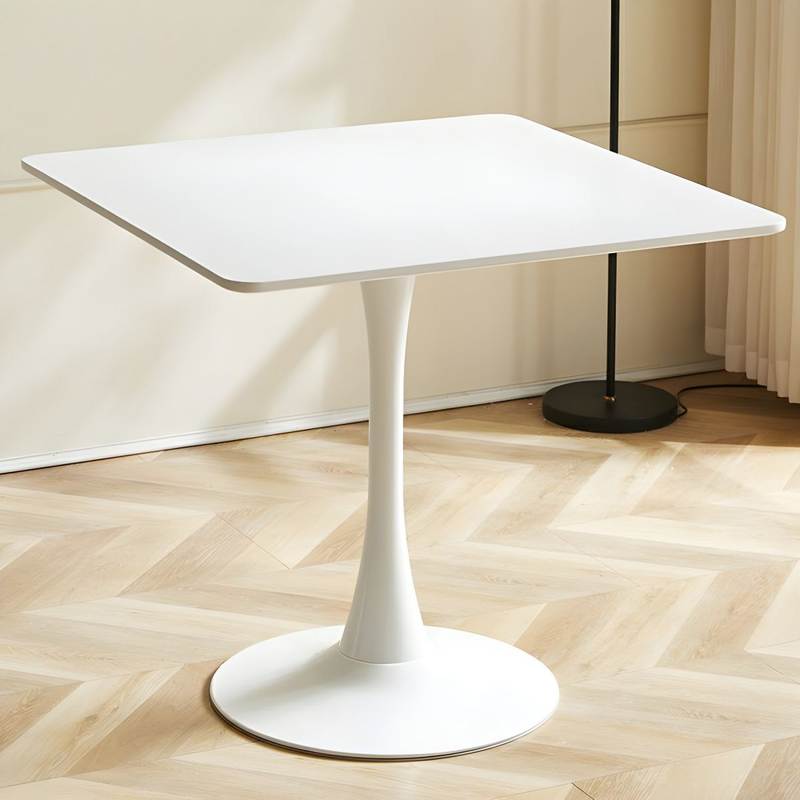 Modern Wood Dining Table with Metal Tulip Base