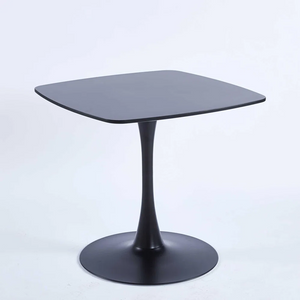 Tulip Base Black Square Table