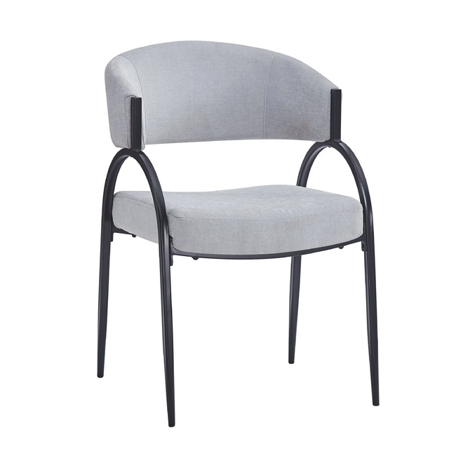 Upholstered Dining Chairs with Metal Legs