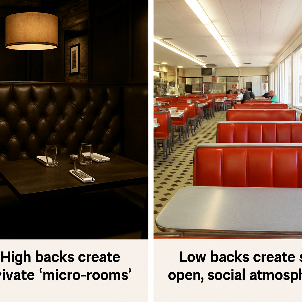 Double Row Restaurant Booths