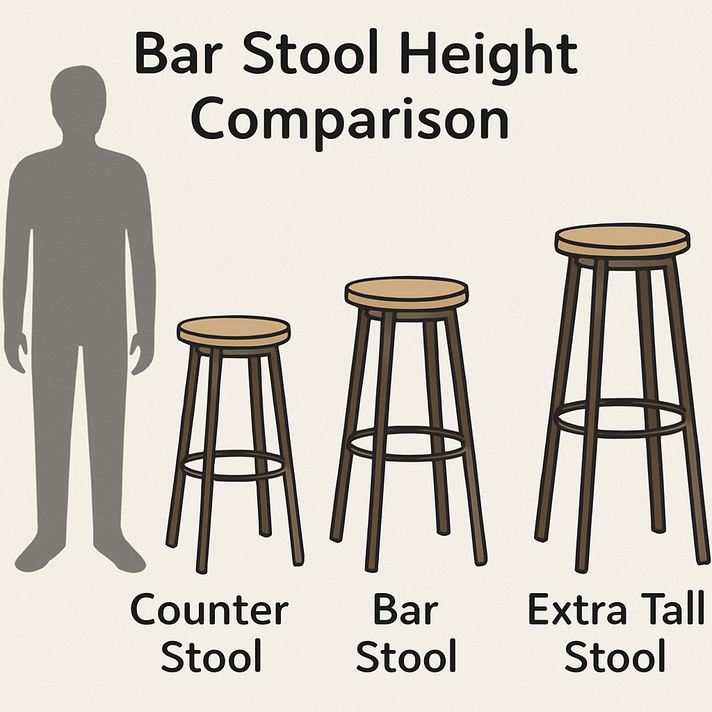 bar stool height comparison