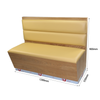 Wooden flexible single row booth