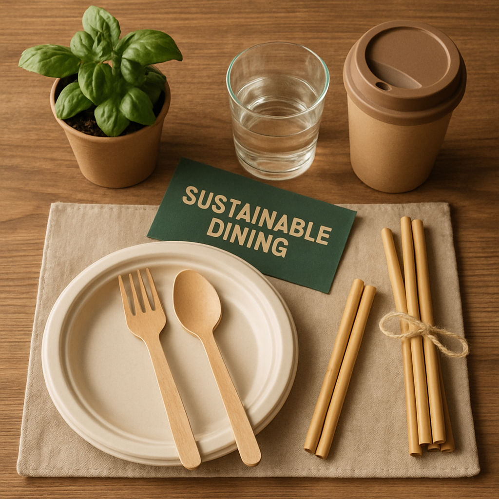Sustainable dining setup