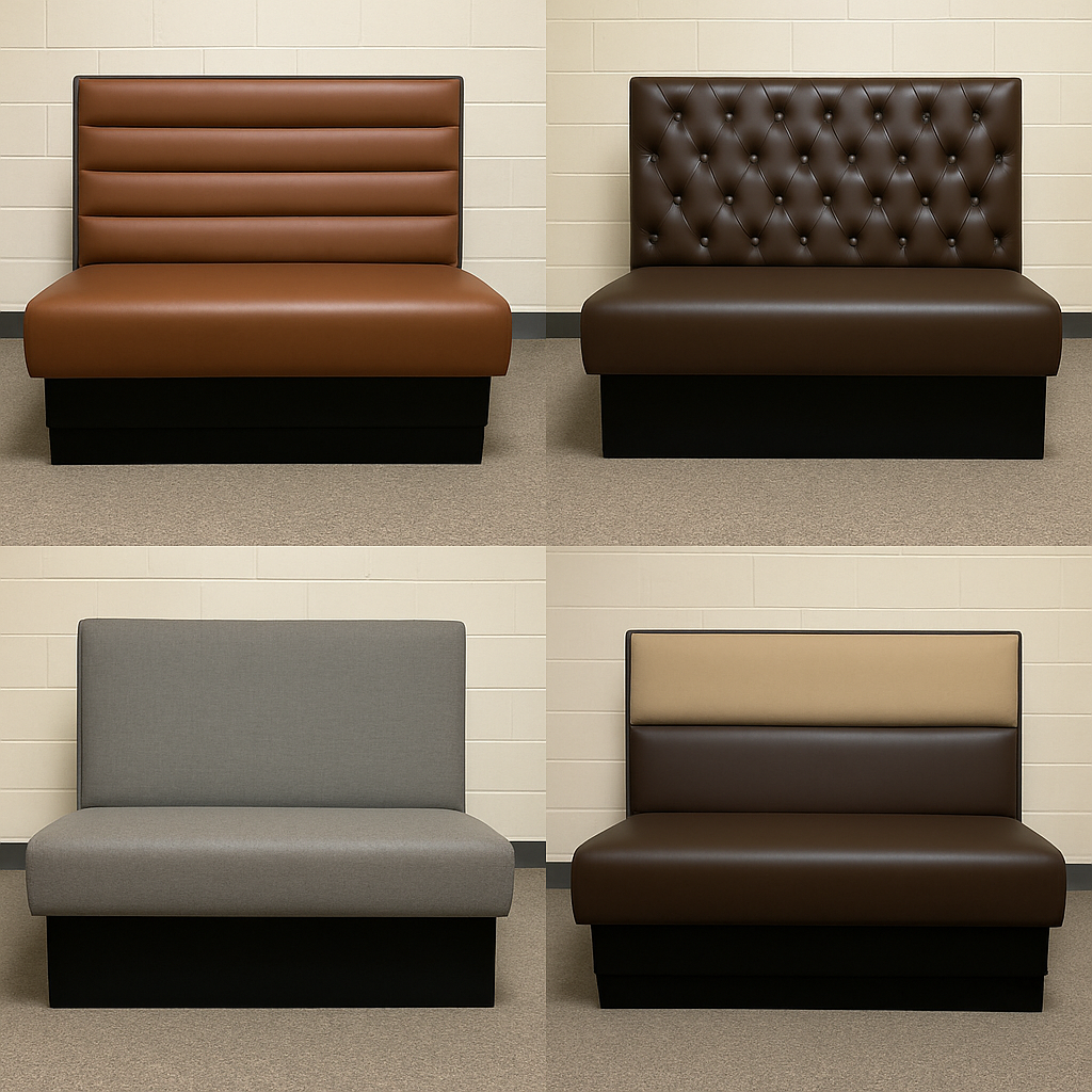 upholstered booth options