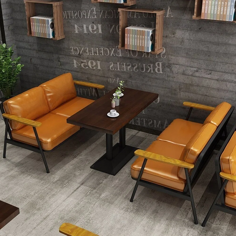 Cafe Restaurant Bench Faux Leather Upholstered Bench