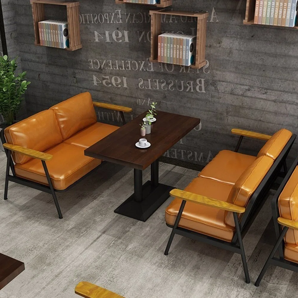 Cafe Restaurant Bench Faux Leather Upholstered Bench