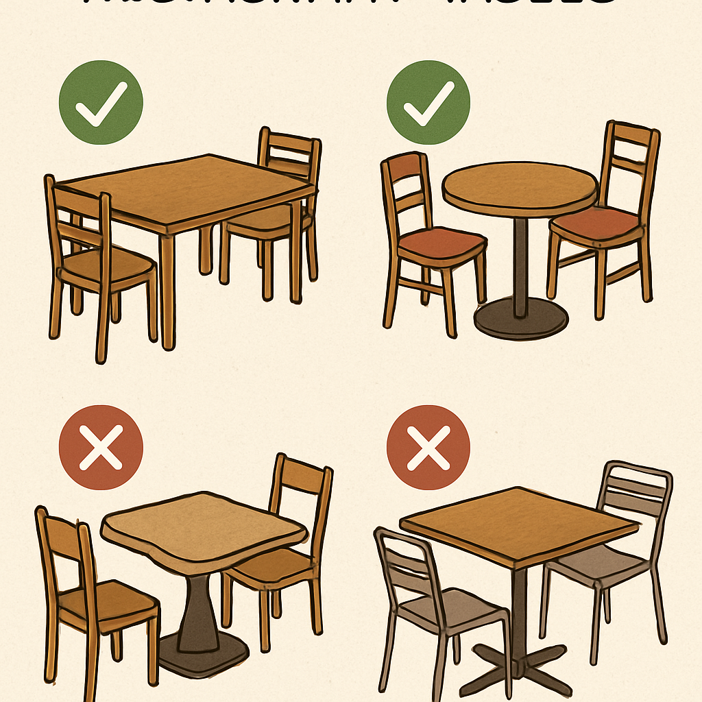 Choosing The Perfect Restaurant Table Style
