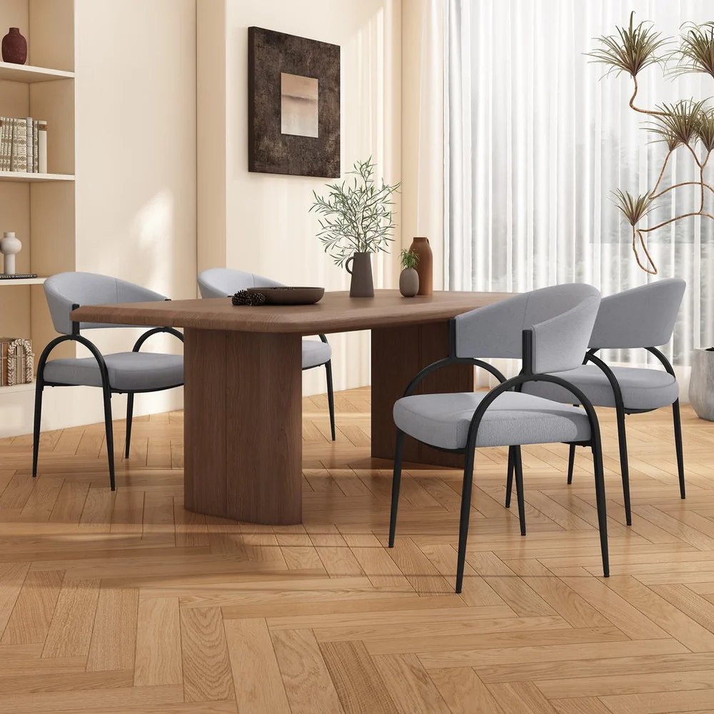 Upholstered Dining Chairs with Metal Legs12