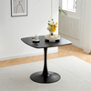 Tulip Base Black Square Table