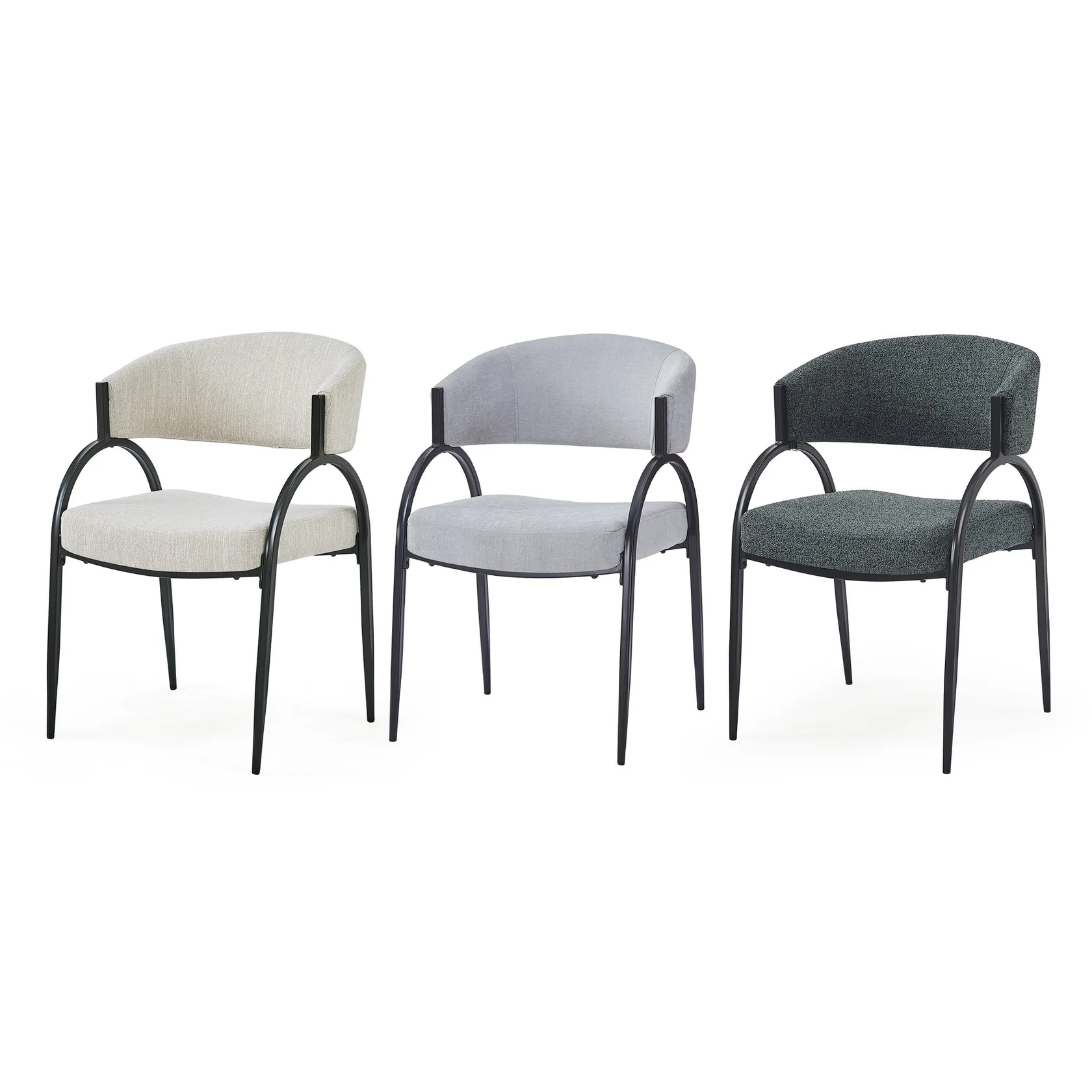 Upholstered Dining Chairs with Metal Legs11