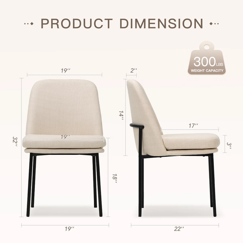 Upholstered Parsons Side Chair Dining Chair