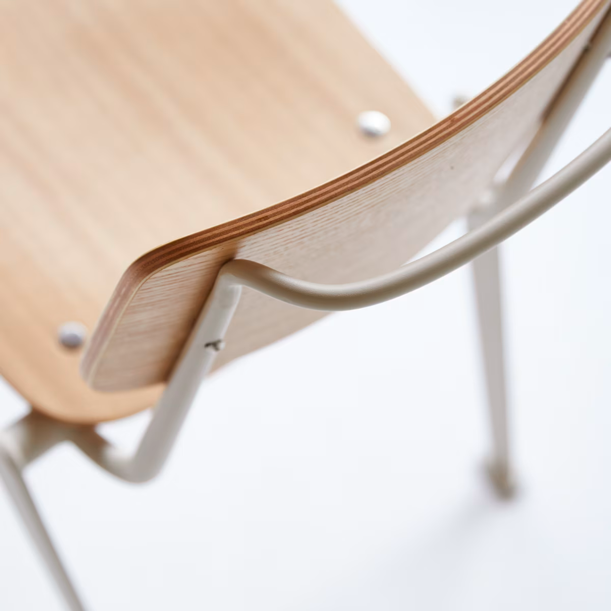 The Black Metal And Bent Wood Chair