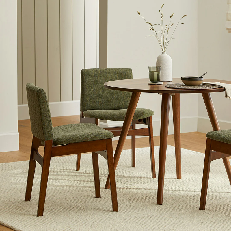 Nosh Dining Chair - Walnut And Hemlock Green