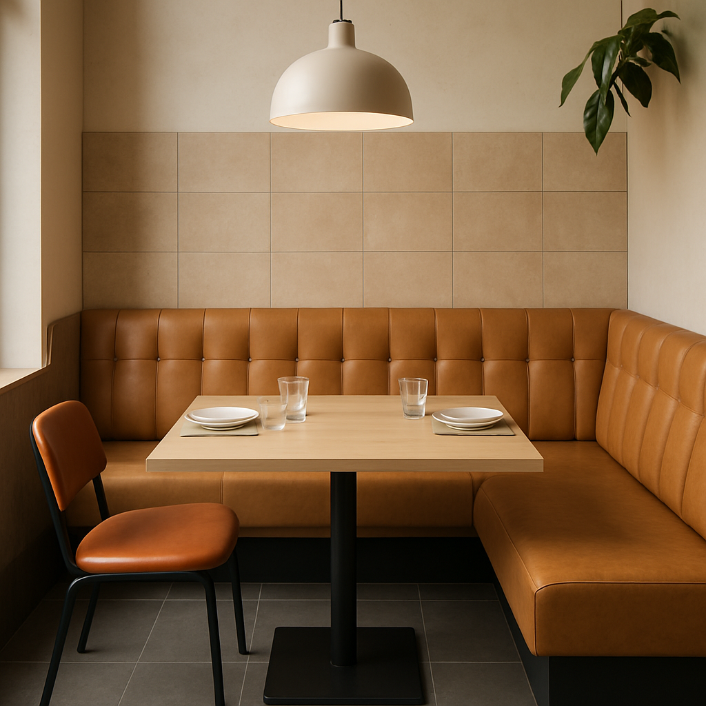 Modern restaurant booth