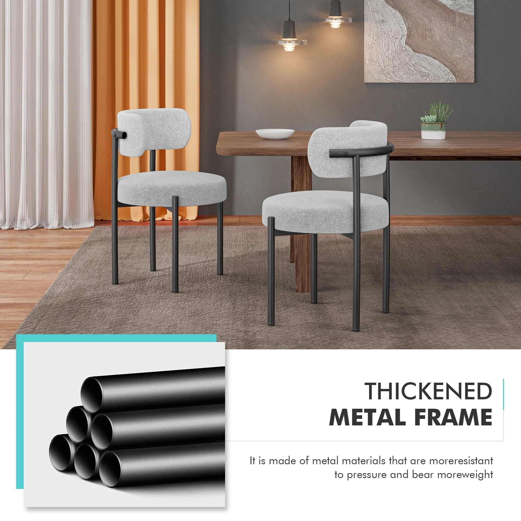 Modern Medieval Metal Dining Chairs