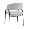 Upholstered Dining Chairs with Metal Legs