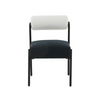 Cream and Black Performance Dining Chairs