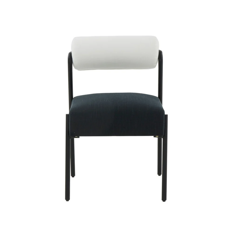 Cream and Black Performance Dining Chairs