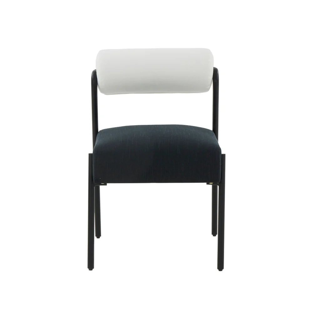 Cream and Black Performance Dining Chairs
