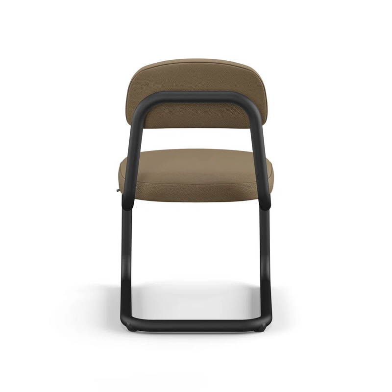 Upholstered Dining Chair With Metal Base