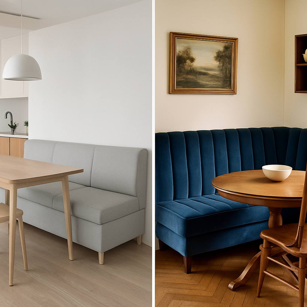 Modern restaurant booths